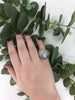 Geometric Moonstone Ring - Size 6