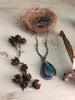 Labradorite Twig & Leaf Skeleton Necklace