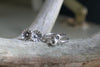 Silver Drop Initial Ring Set - Two Letters
