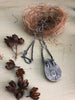 Moonstone Twig & Leaf Skeleton Necklace #1