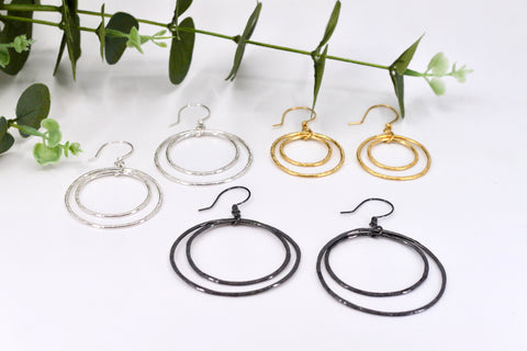 Smashed Hoop Earrings