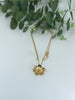 Dogwood Flower Pendant Necklace - Large Gold Vermeil