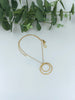 Smashed Hoop Necklace