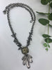 Pyrite Leaf Fringe Necklace