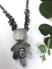 Pyrite Leaf Fringe Necklace