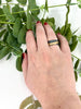 Black & Gold River Ring - Size 9.5
