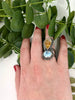 Quartz & Turquoise Exclamation Ring - Size 9