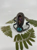 Super 7 and Turquoise Exclamation Statement Cuff Bracelet