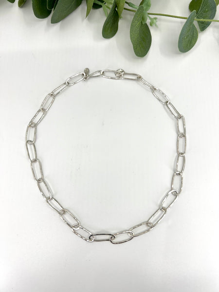 Paperclip Chain Link Necklace