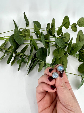 Moonstone Stud Earrings