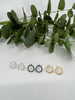 Open Circle Stud Earrings