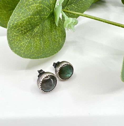 Labradorite Stud Earrings
