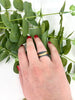 Black & Gold River Ring - Size 9