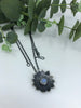 Sunflower Pendant Necklace With Moonstone - Large