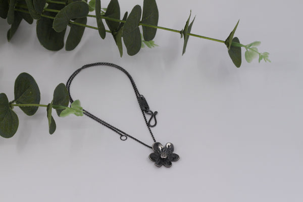 Dogwood Flower Pendant Necklace - Small