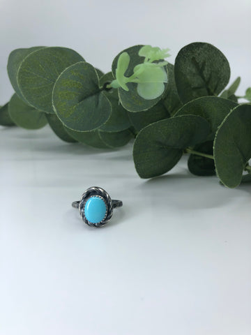 Sleeping Beauty Turquoise Stacking Ring - Size 5