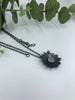 Sunflower Pendant Necklace With Moonstone - Large