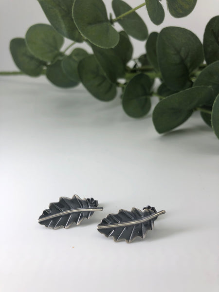 Oak Leaf Stud Earrings