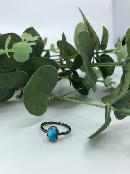Chinese Turquoise Stacking Ring - Size 6