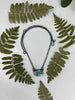 Kingman Turquoise Leaf Skeleton Necklace