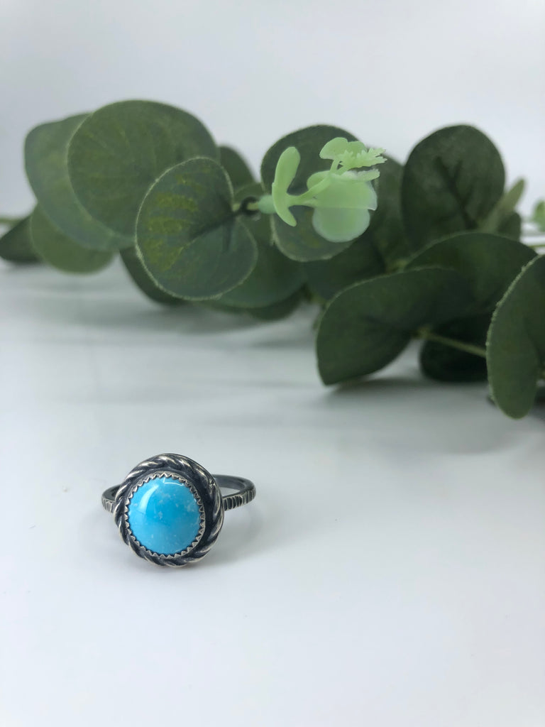 Sleeping Beauty Turquoise Stacking Ring - Size 9