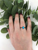 Chinese Turquoise Stacking Ring - Size 9